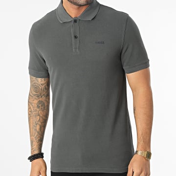  BOSS - Polo Manches Courtes 50468576 Gris Anthracite