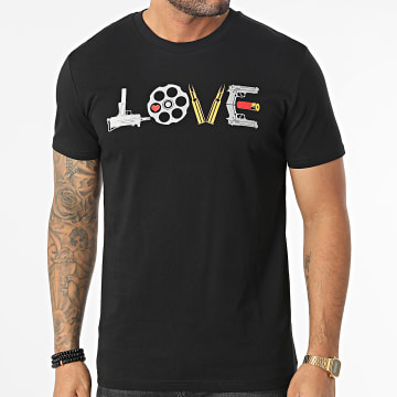  25G - Tee Shirt Que Du Love Noir