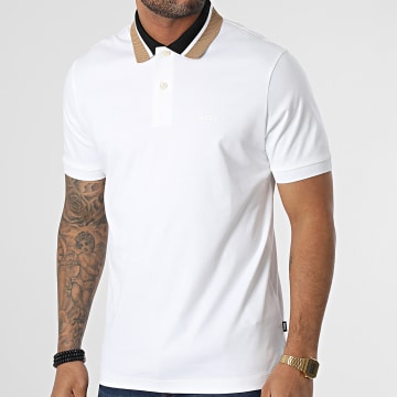  BOSS - Polo Manches Courtes Parlay 50481614 Blanc