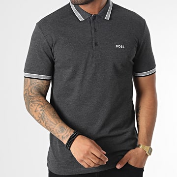  BOSS - Polo Manches Courtes Paddy 50468983 Gris Anthracite Chiné