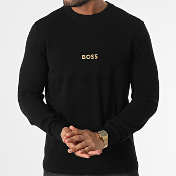  BOSS - Pull Roldan 50482395 Noir Doré