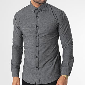  BOSS - Chemise Manches Longues Mabsoot 50484706 Gris Anthracite Chiné