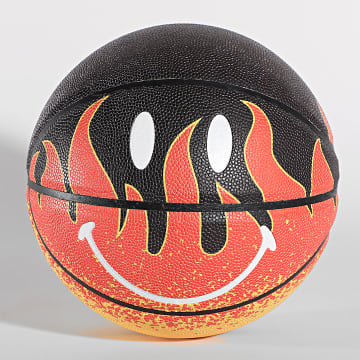 Market - Ballon De Basket Smiley Flame Noir