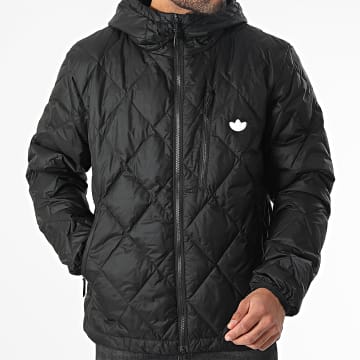 Adidas Originals - Chaqueta con capucha acolchada de plumón HL9205 Negro