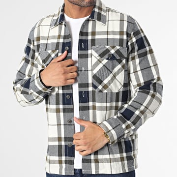 JACK & JONES Chemise à carreaux Longue Homme Joshua Fall Buffalo Indigo