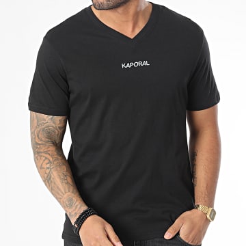  Kaporal - Tee Shirt Col V Seterm Noir