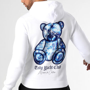 Teddy Yacht Club - Maison De Couture Sudadera con capucha Azul Zafiro Blanco