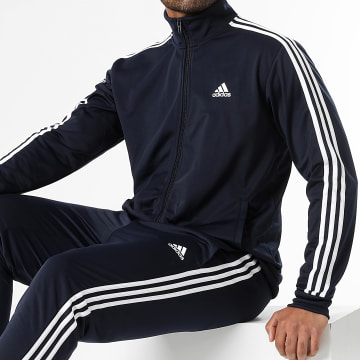 Adidas Sportswear - Ensemble De Survetement A Bandes HZ2220 Bleu Marine