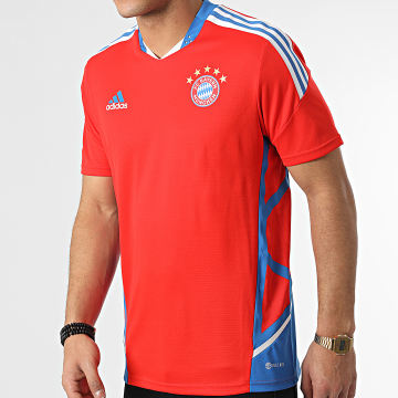 Adidas Sportswear - FC Bayern Munich Pro Striped Football Jersey HU1276 Rojo Azul