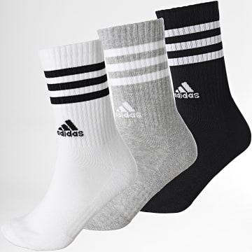 Adidas Sportswear - Lot De 3 Paires De Chaussettes IC1323 Noir Blanc Gris Chiné