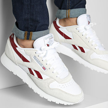 Reebok - Baskets Classic Leather GY7301 Pure Grey Classic Burgundy Footwear White