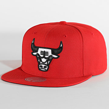  Mitchell and Ness - Casquette Snapback Bred 6HSSMM21027 Chicago Bulls Rouge