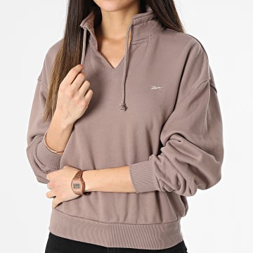  Reebok - Sweat Col Montant Femme Classics HS0397 Taupe