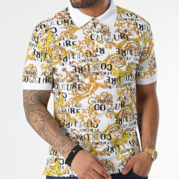  Versace Jeans Couture - Polo Manches Courtes Renaissance 74GAG6S0-JS149 Blanc