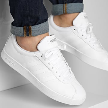 Adidas Sportswear Baskets VL Court 2.0 B42314 Footwear White Silver Metallic LaBoutiqueOfficielle