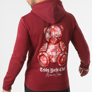  Teddy Yacht Club - Sweat Capuche Maison De Couture Red Ruby Bordeaux