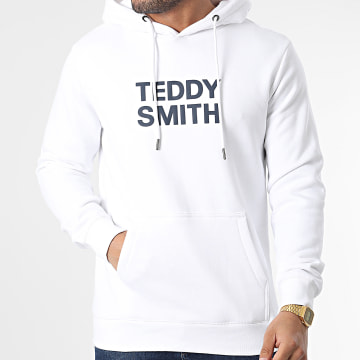  Teddy Smith - Sweat Capuche Siclass 10816368D Blanc