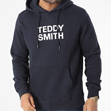  Teddy Smith - Sweat Capuche Siclass 10816368D Bleu Marine