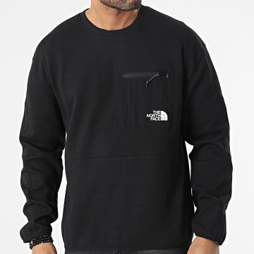  The North Face - Sweat Crewneck Poche Tech A7UQU Noir