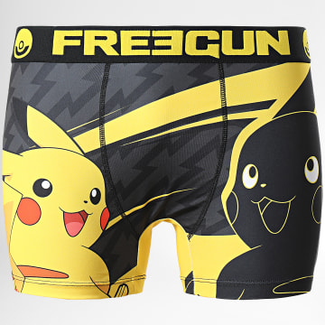  Freegun - Boxer Pokémon Pikachu Noir Jaune