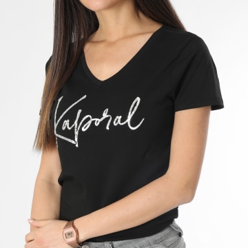  Kaporal - Tee Shirt Femme Jayon Noir