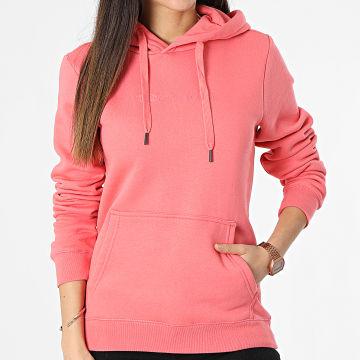 Teddy Smith - Sweat Capuche Femme Soly Rose Corail