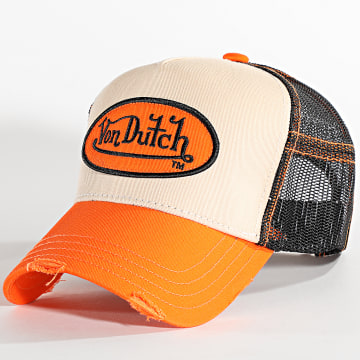 Von Dutch - Cappello trucker estivo arancione nero