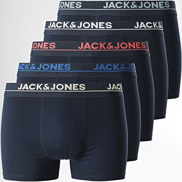  Jack And Jones - Lot De 5 Boxers Davis Bleu Marine