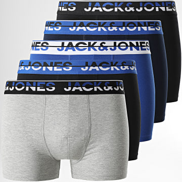  Jack And Jones - Lot De 5 Boxers Koda Bleu Marine