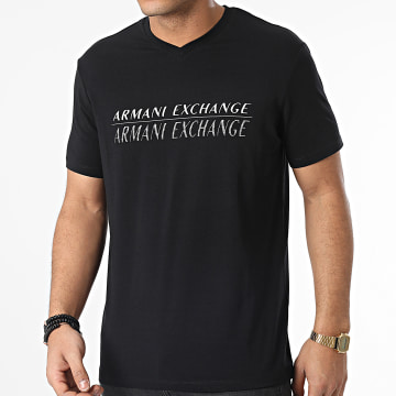 Armani Exchange - Camiseta cuello pico 3RZTAH-ZJAAZ Negro