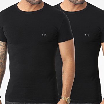 Armani Exchange - Lot de 2 Tee Shirts 956005-CC282 Noir