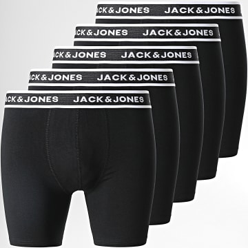  Jack And Jones - Lot De 5 Boxers Solid Noir