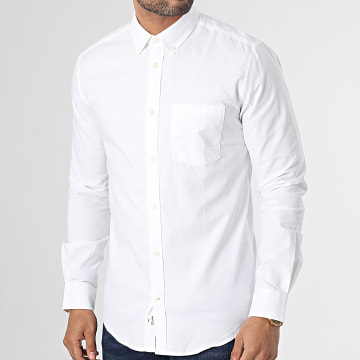  Only And Sons - Chemise Manches Longues Neil Oxford Blanc