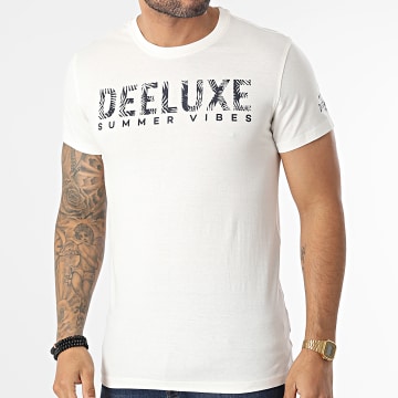 T-Shirt Homme Deeluxe Toluca - 100% Coton - Coupe Regular - Modèle Natural-Men L