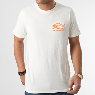 Superdry - Tee Shirt Vintage VL Neon M1011478A Beige