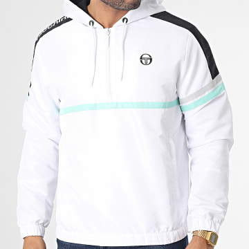  Sergio Tacchini - Veste Capuche Col Zippé Jura 39970 Blanc