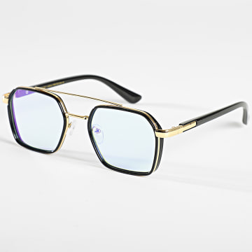  Frilivin - Lunettes De Soleil Miroir Bleu Doré