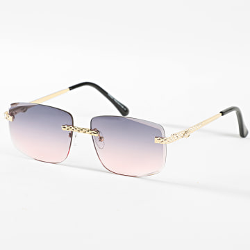 Frilivin - Lunettes De Soleil Dégradé Rose Doré