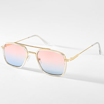  Frilivin - Lunettes De Soleil CV2702 Dégradé Bleu Rose Doré