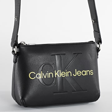  Calvin Klein - Sac A Main Femme Scultped Pouch Mono 0681 Noir