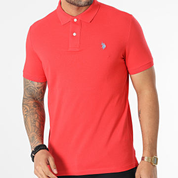  US Polo ASSN - Polo Manches Courtes King Rouge Clair