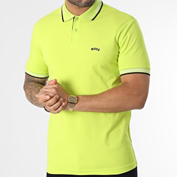 BOSS - Polo Manches Courtes Paul Curved 50469245 Vert Anis