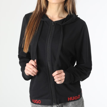 HUGO - Felpa con zip da donna 50490599 Nero