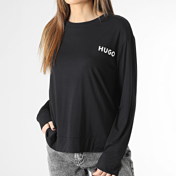  HUGO - Tee Shirt Manches Longues Femme Unite 50490706 Noir