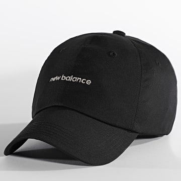 New Balance - Cappello con logo lineare nero