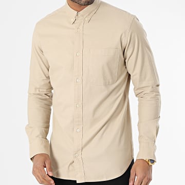  Jack And Jones - Chemise Manches Longues Brook Oxford Sable