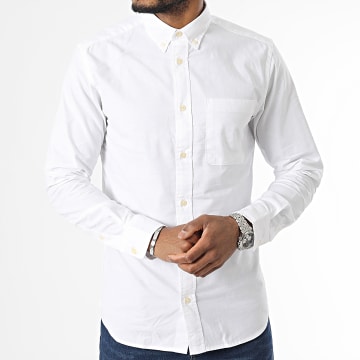  Jack And Jones - Chemise Manches Longues Brook Oxford Beige Clair