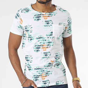  Deeluxe - Tee Shirt A Poche Floral Zonia Blanc