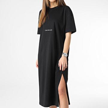  Calvin Klein - Robe Tee Shirt Femme 0742 Noir