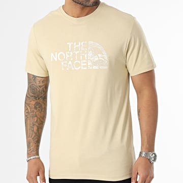  The North Face - Tee Shirt Woodcut Dome A827H Beige